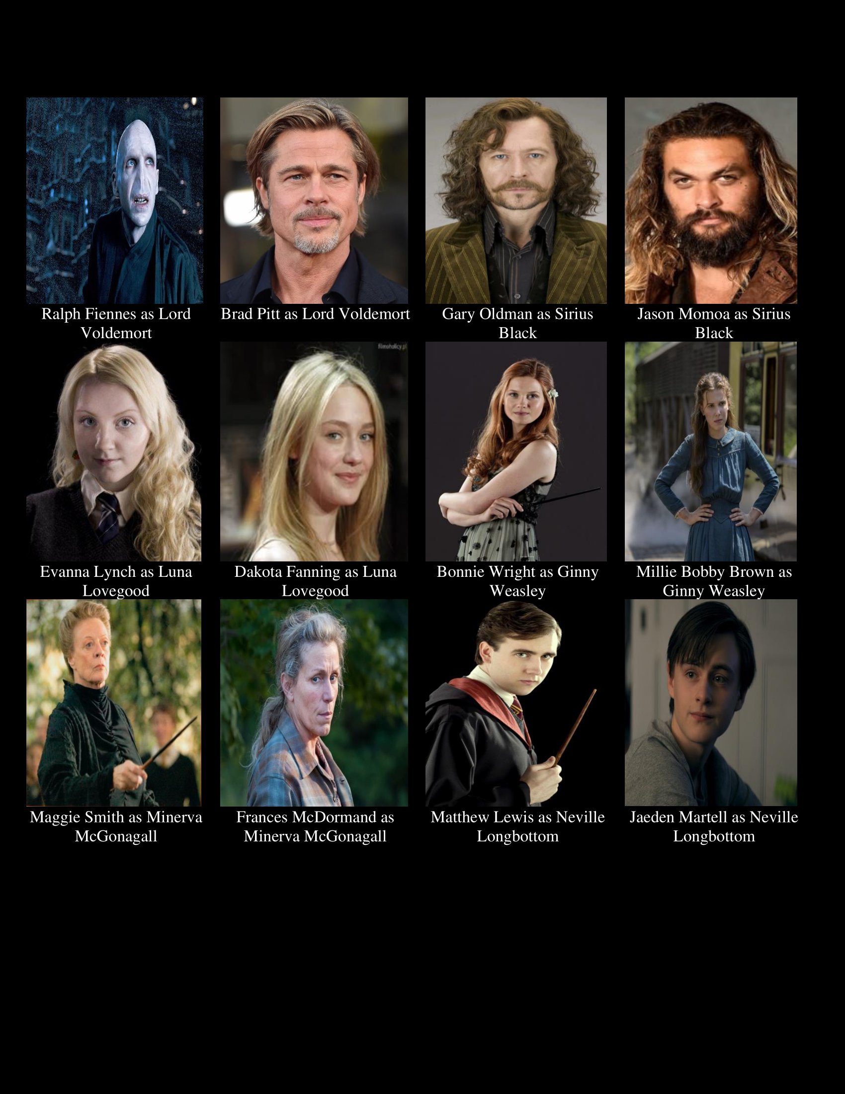 harry potter alternative cast 2