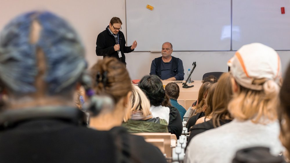 Prof. Kacper Bartczak and Peter Gizzi during the meeting